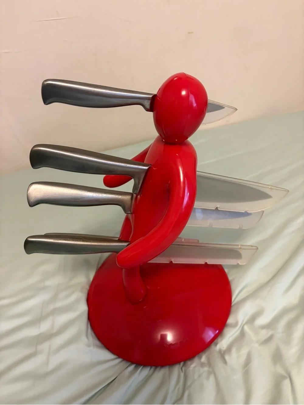 The Ex Voodoo Knife Block, originally designed by Raffaele Iannello